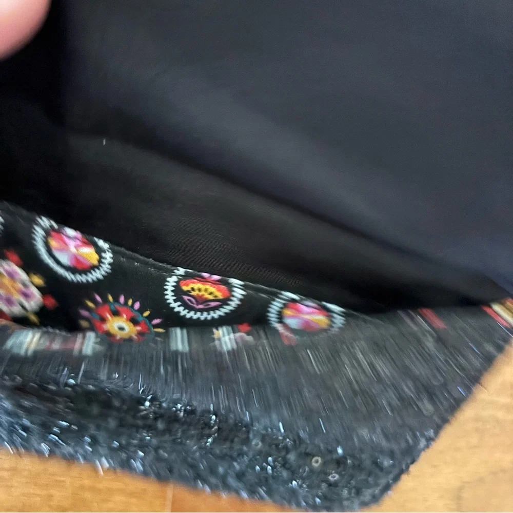NWT Vera Bradley RFID Crossbody Wallet - black sparkle crossbody purse clutch - Picture 4 of 12